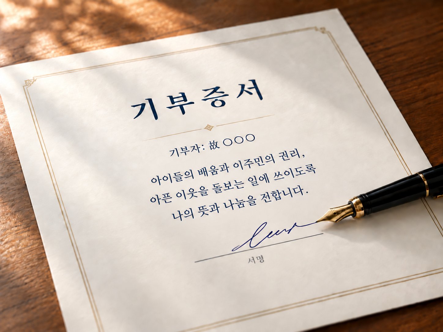 기부증서