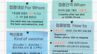★코로나19 백신 동절기 추가접종 및 4차 접종 안내★